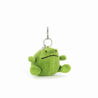 Jellycat Ricky Rain Frog Bag Charm USA | 89047MORD